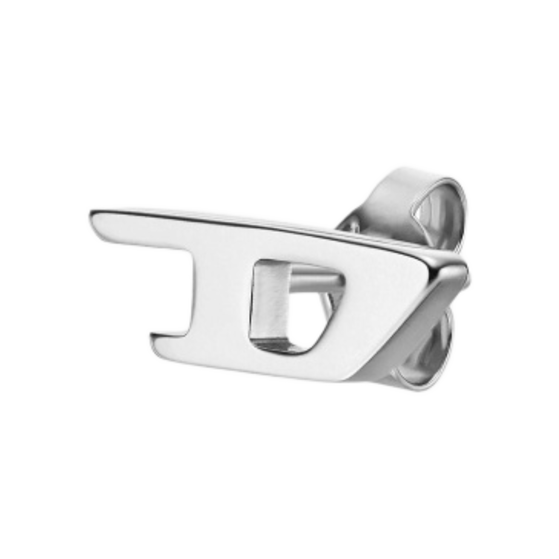 디젤 Dx1519040 스테인리스 스틸 싱글 이어링 실버(Diesel Dx1519040 Stainless Steel Single Earring Silver)