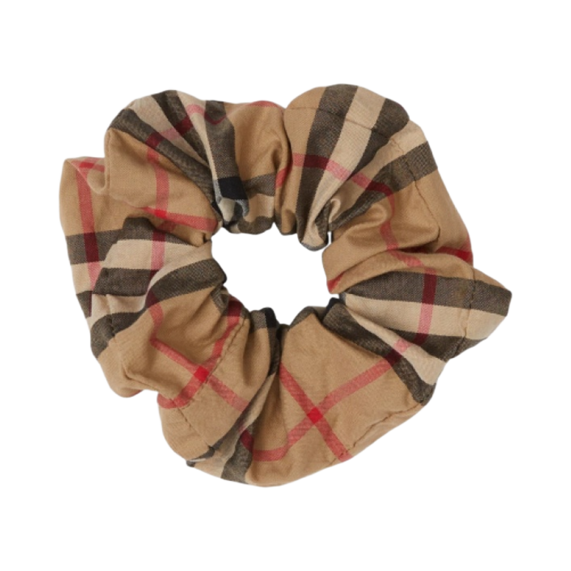 8038397 (Kids) Burberry Vintage Check Cotton Scrunchie Archive Beige