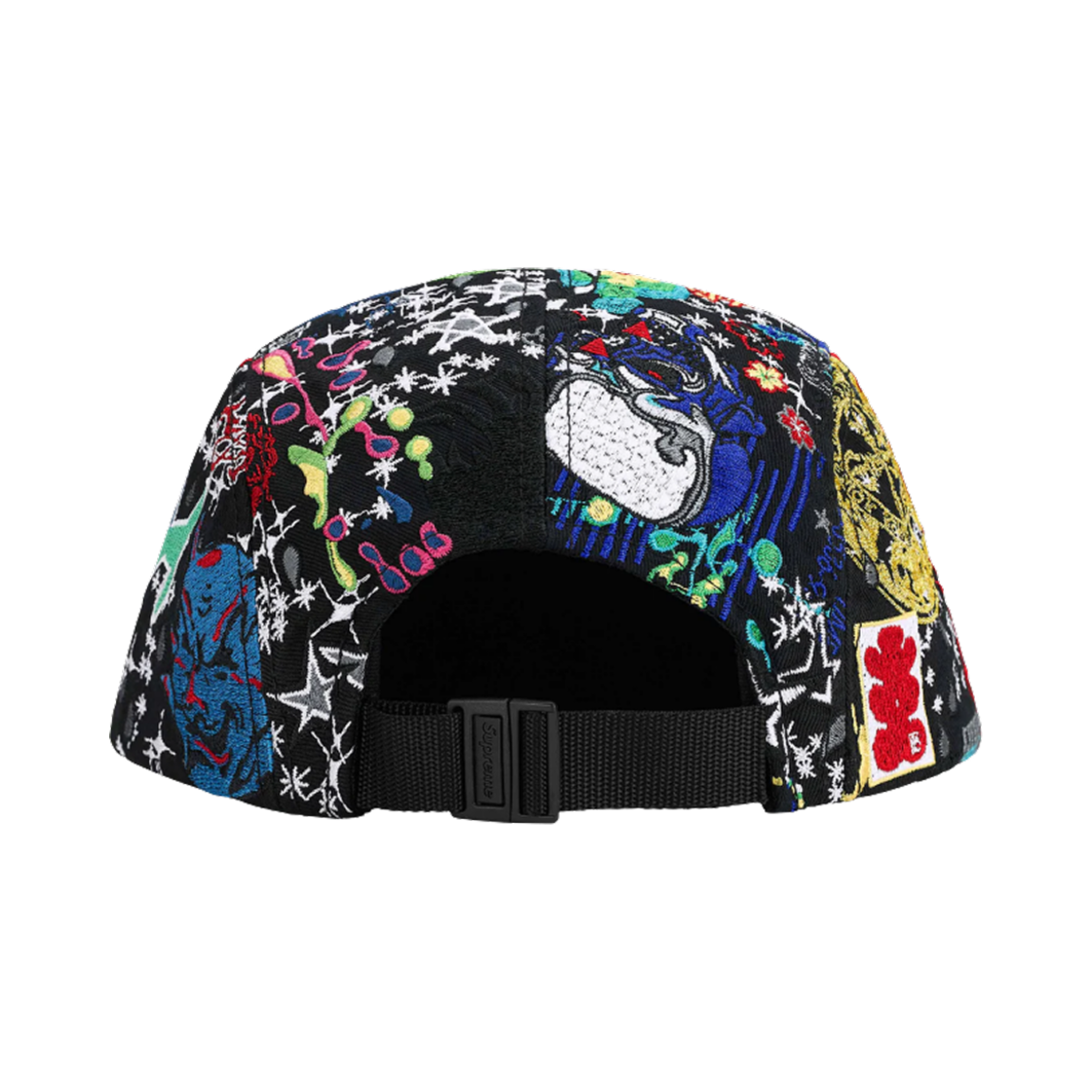 슈프림 AOI 자수 캠프캡 블랙 - 25SS(Supreme AOI Embroidered Camp Cap Black - 25SS) - 2