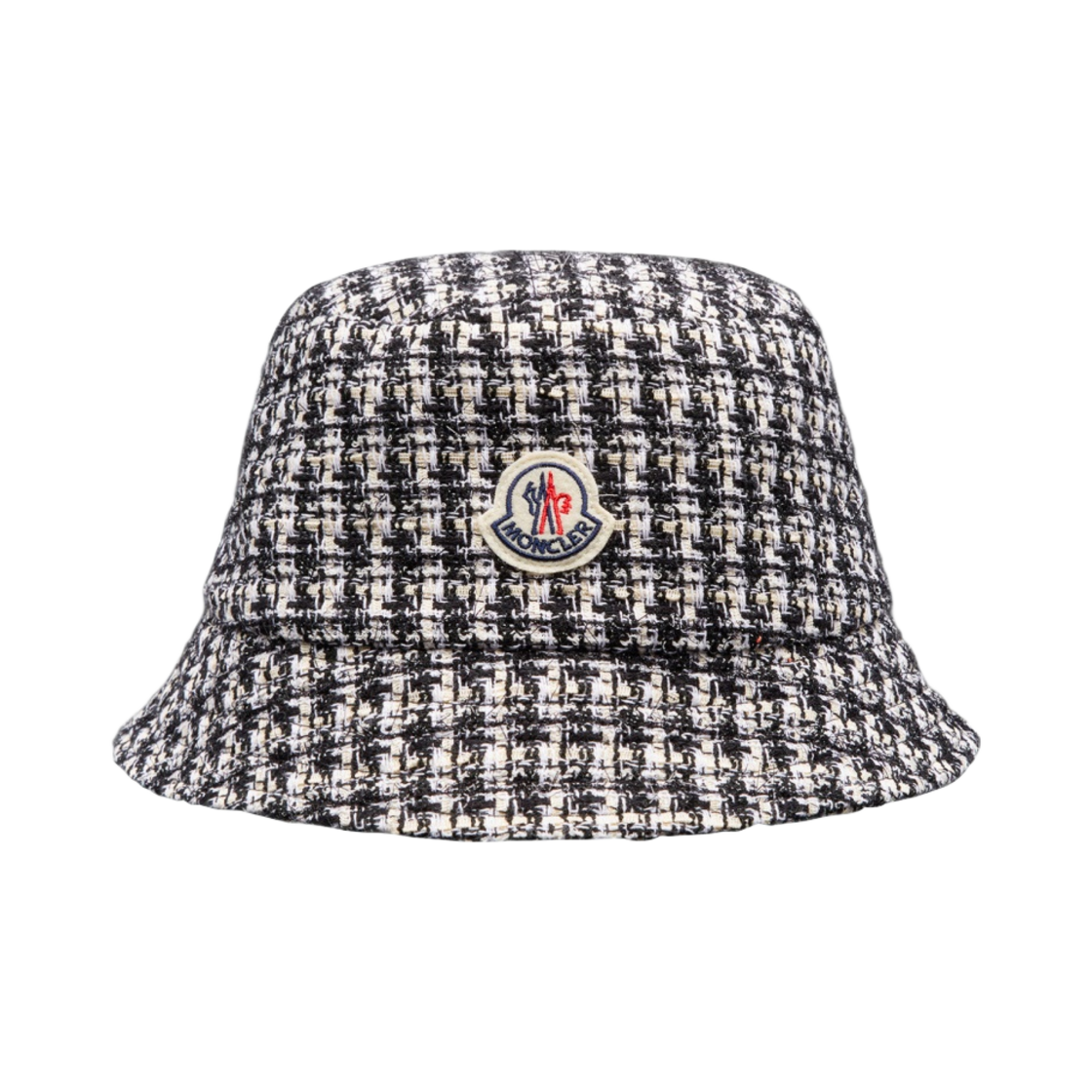 I1-093-3B00008-596PR-F09 (W) Moncler Tweed Bucket Hat Black White - 23SS