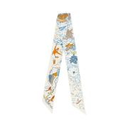 (W) Hermes Sur Mon Nuage Twilly Creme Bleu Ciel Orange