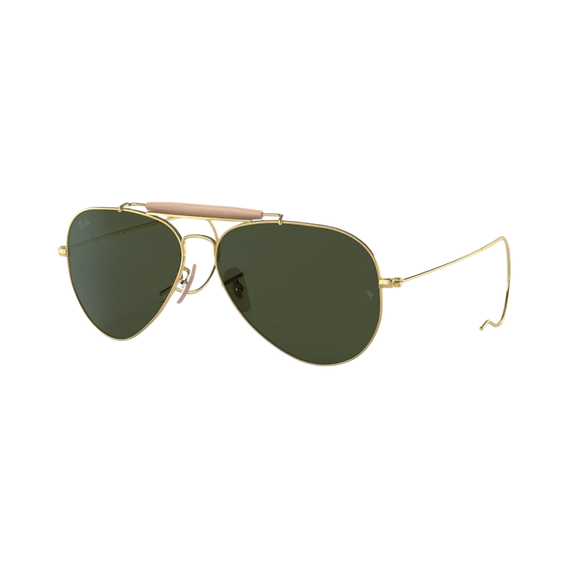 레이밴 아웃도어스맨 폴리쉬드 골드 프레임 그린 클래식 G-15 렌즈(Ray-Ban Outdoorsman Polished Gold Frame Green Classic G-15 Lenses) - 2