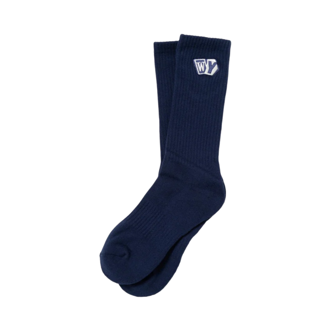 베르디 웨이스티드 유스 파일 삭스 네이비(Verdy Wasted Youth Pile Socks Navy)