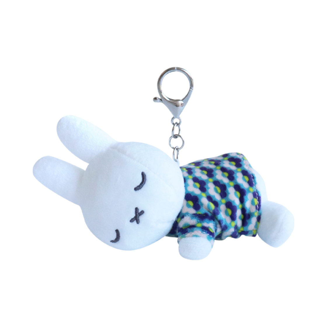 2731-100 Many a Little Sleeping Miffy Flower Pattern Key Ring Mix