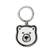 Human Made Animal Head Keyring White