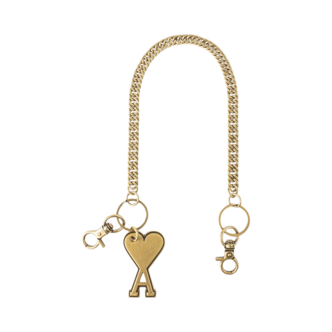 아미 하트 로고 체인 키링 브라스(AMI de Coeur Chain Keyring Brass) - 1