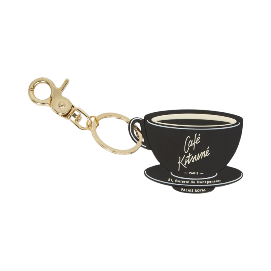 메종 키츠네 키링 카페 키츠네 컵 블랙(Maison Kitsune Keyring Cafe Kitsune Cup Black) - 1