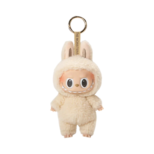 Pop Mart Labubu The Monsters Labubu Tasty Macarons Series Soymilk Keyring