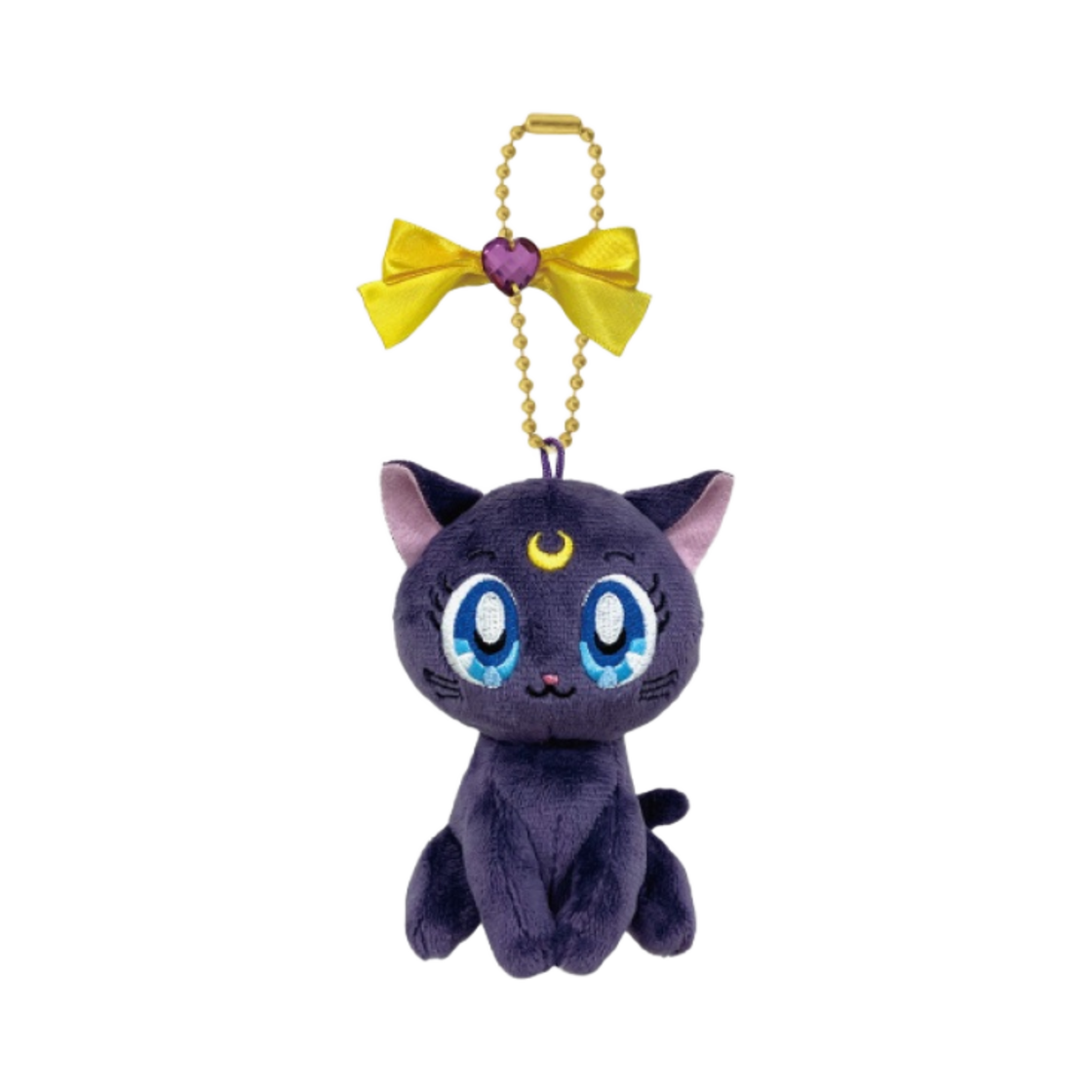 반다이 세일러 문 마스코트 볼 체인 루나 키링(Bandai Sailor Moon Mascot Ball Chain Luna Keyring)