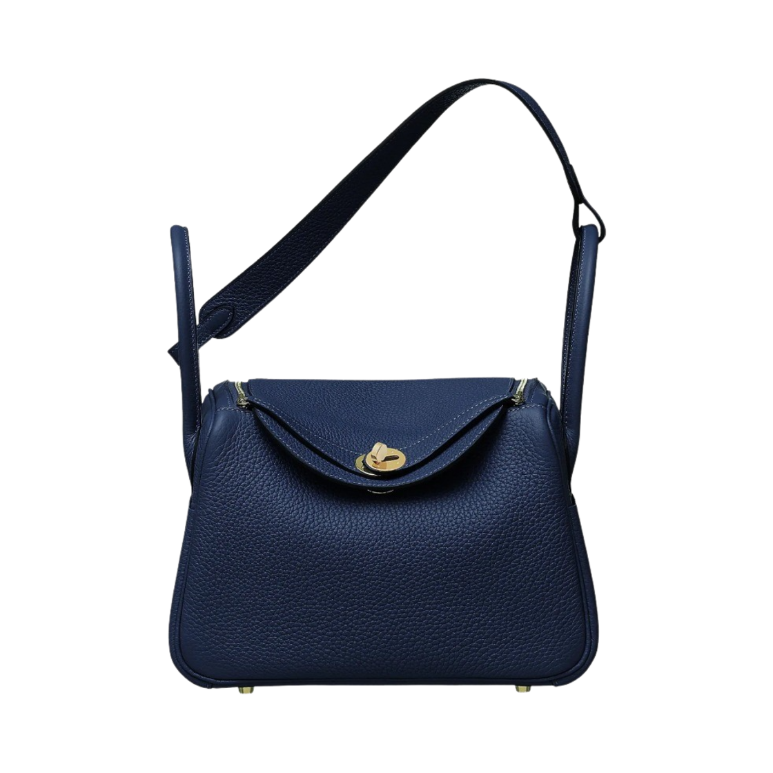 에르메스 린디 26 백 클레망스 & 골드 하드웨어 블루 뉘(Hermes Lindy 26 Bag Clemence & Gold Bleu Nuit) - 2