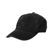 Alo Yoga Washed Off Duty Cap Vintage Black