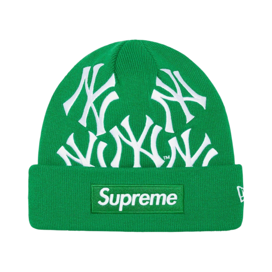 슈프림 x 뉴욕 양키스 뉴에라 박스로고 비니 그린 - 21FW(Supreme x New York Yankees New Era Box Logo Beanie Green - 21FW)