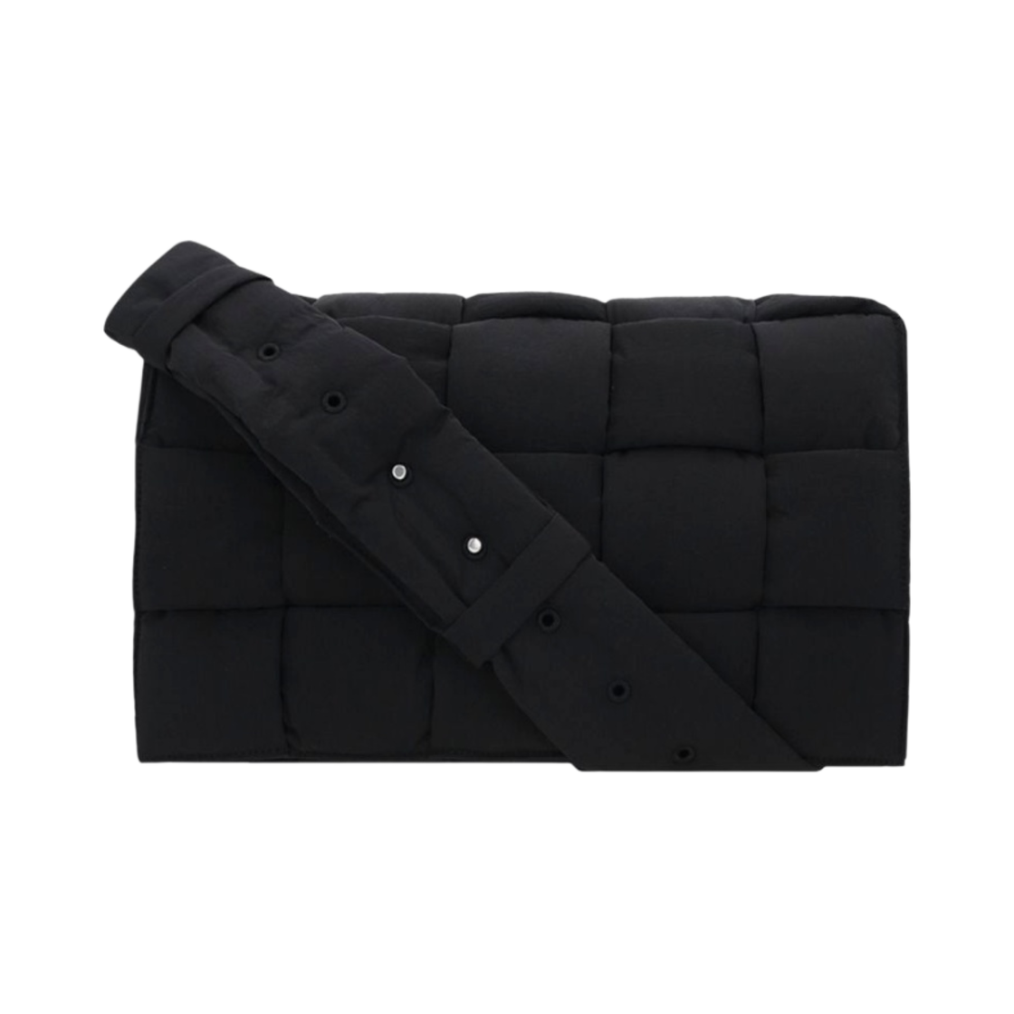 보테가 베네타 라지 패딩 테크 카세트백 블랙(Bottega Veneta Large Padded Tech Cassette Black)