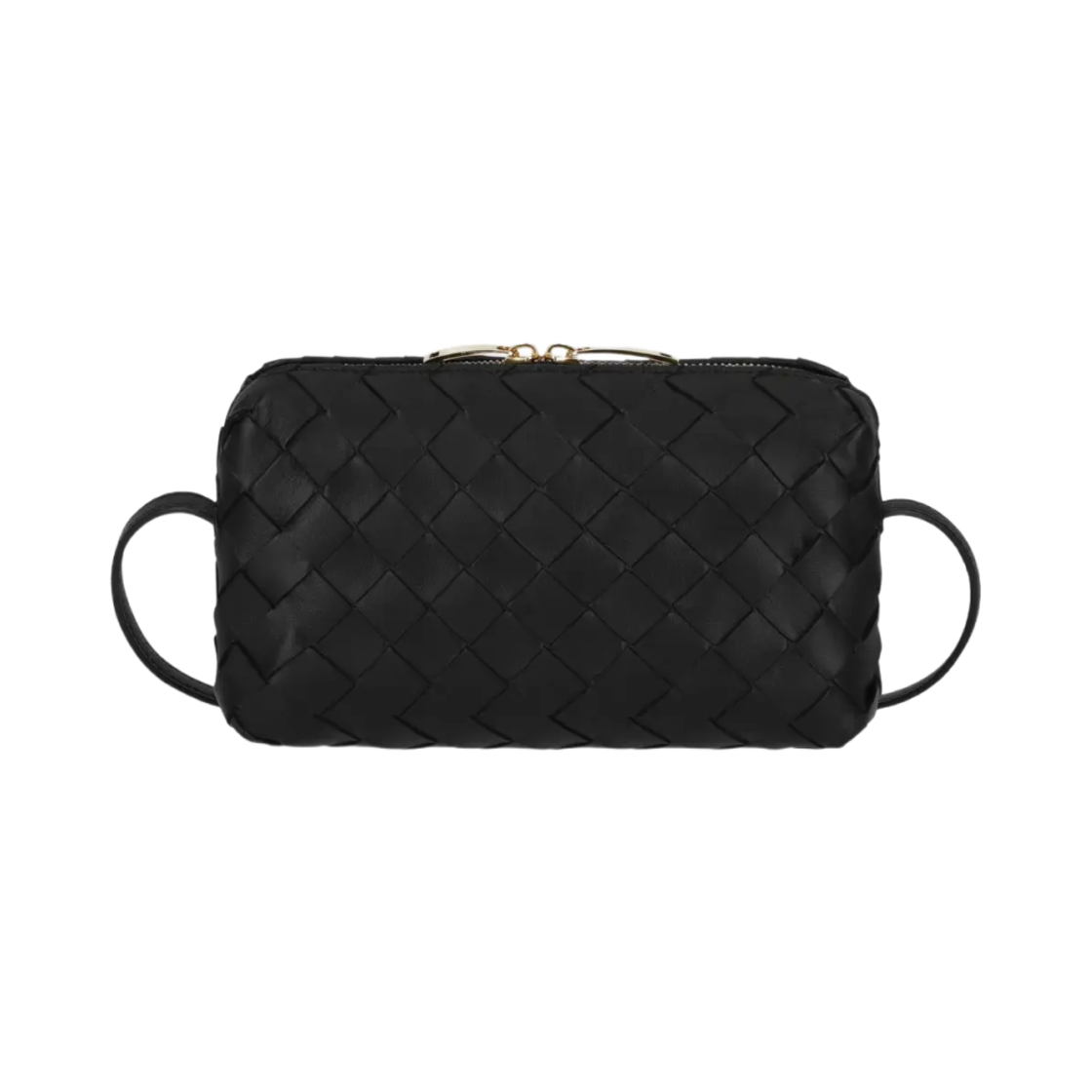 609407V3UH38425 Bottega Veneta Intrecciato Crossbody Bag Black