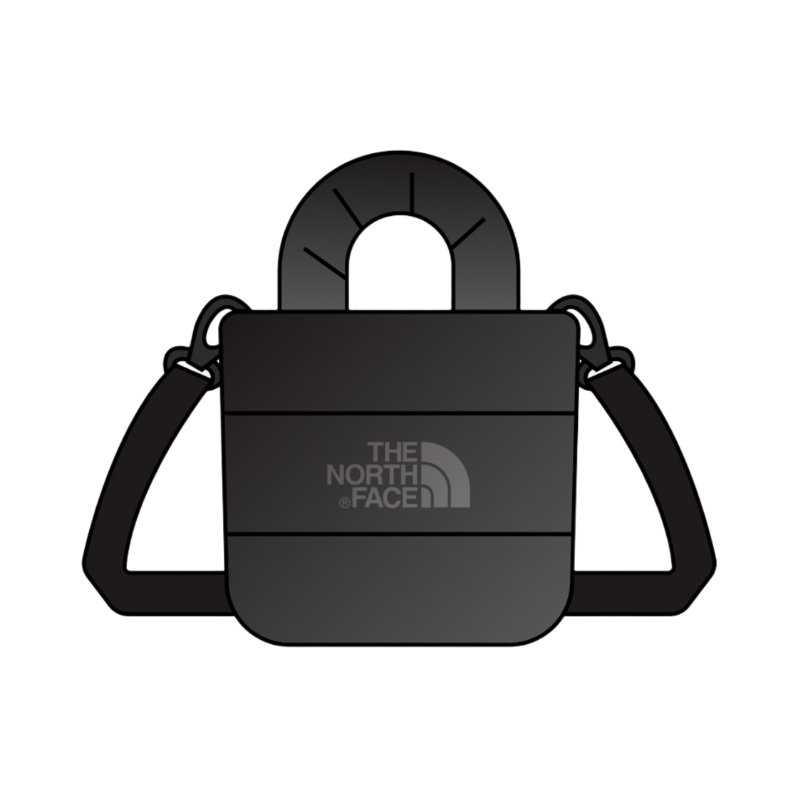 NN2PP68J The North Face Plumpy Tote Bag Jet Black