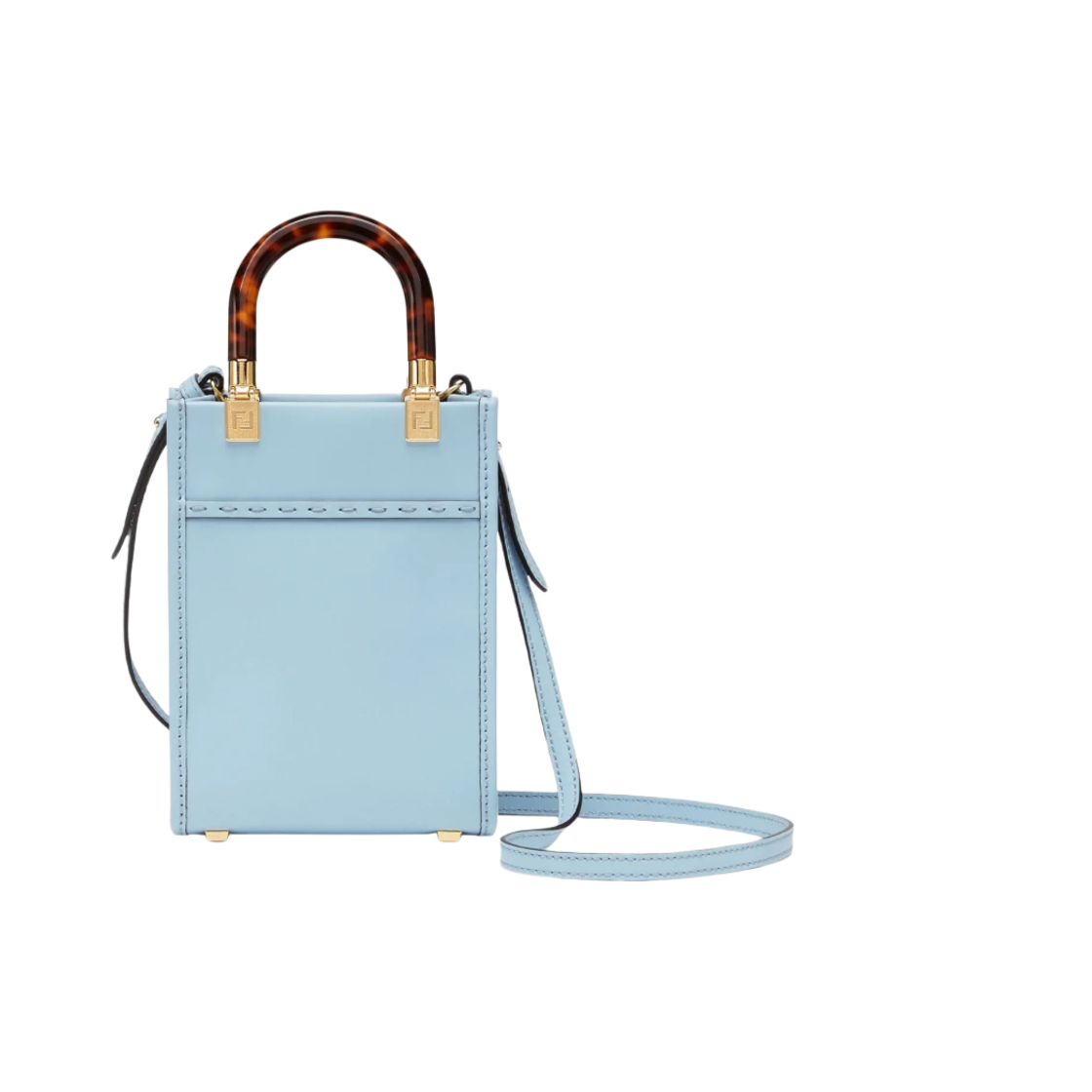 펜디 로마 미니 선샤인 쇼퍼 레더 미니백 라이트 블루(Fendi Roma Mini Sunshine Shopper Leather Mini Bag Light Blue) - 4