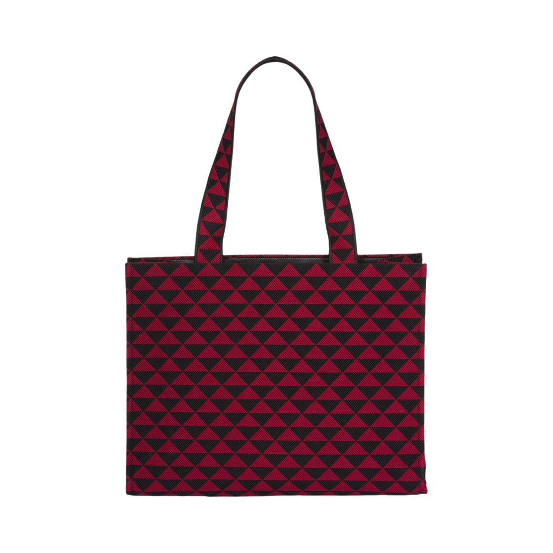 프라다 자수 패브릭 심볼 백 블랙 체리(Prada Symbole Bag In Embroidered Fabric Black Cherry) - 3