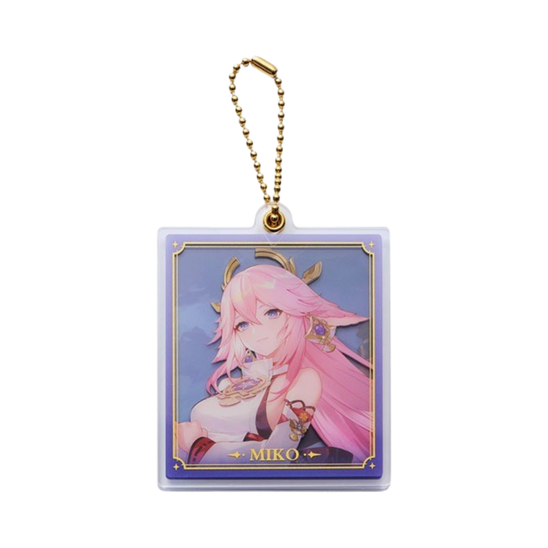 원신 사각 더블 아크릴 키링 야에 미코