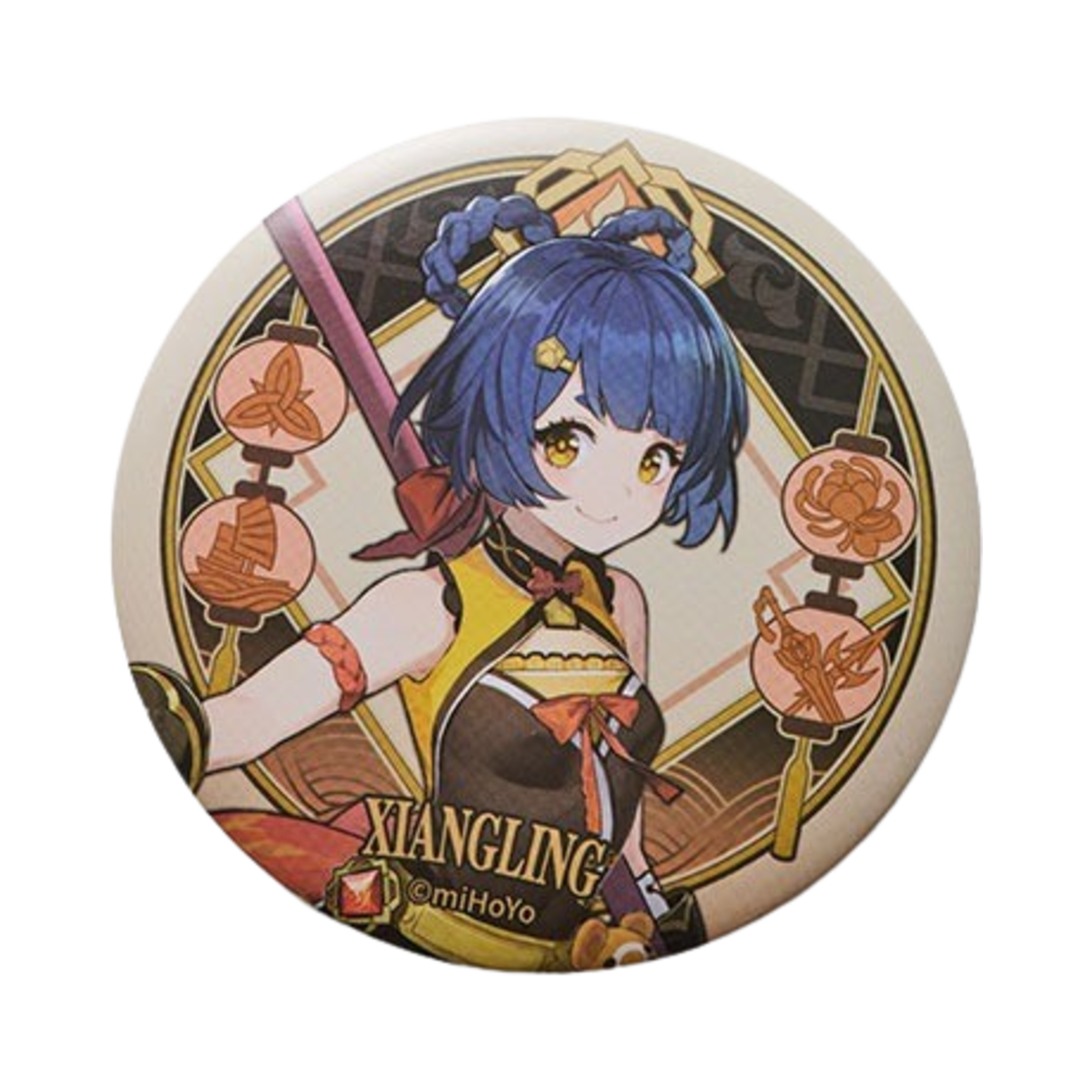 6972957482823 Genshin Badge Liyue Theme Xiangling