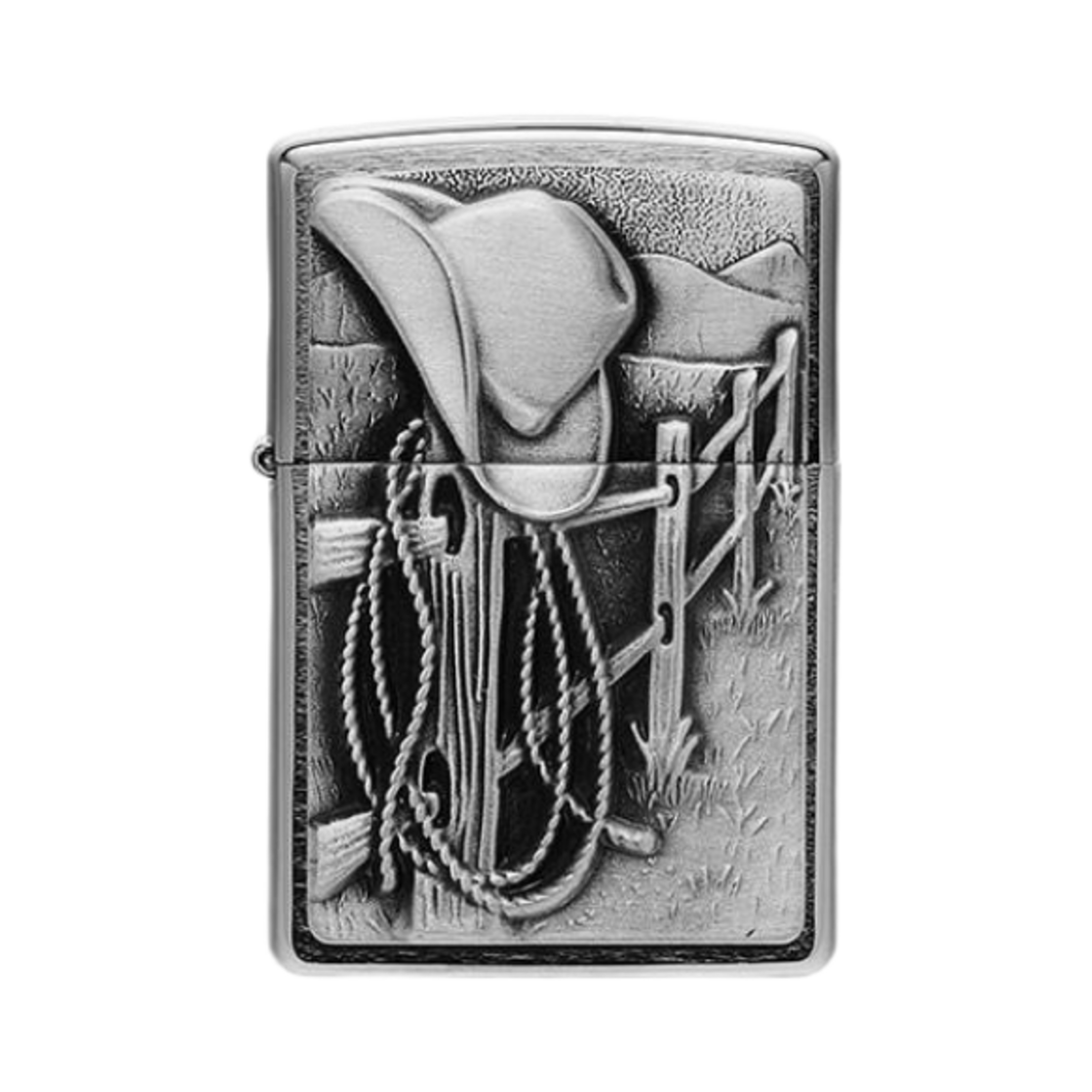 지포 앤티크 카우보이 라이터 실버(Zippo Antique Cowboy Lighter Silver)