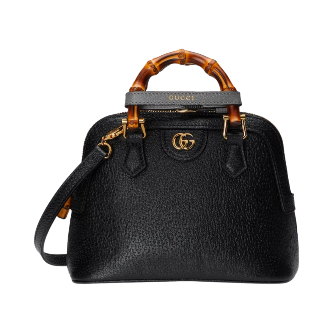 구찌 다이애나 미니 토트백 블랙 레더(Gucci Diana Mini Tote Bag Black Leather) - 1