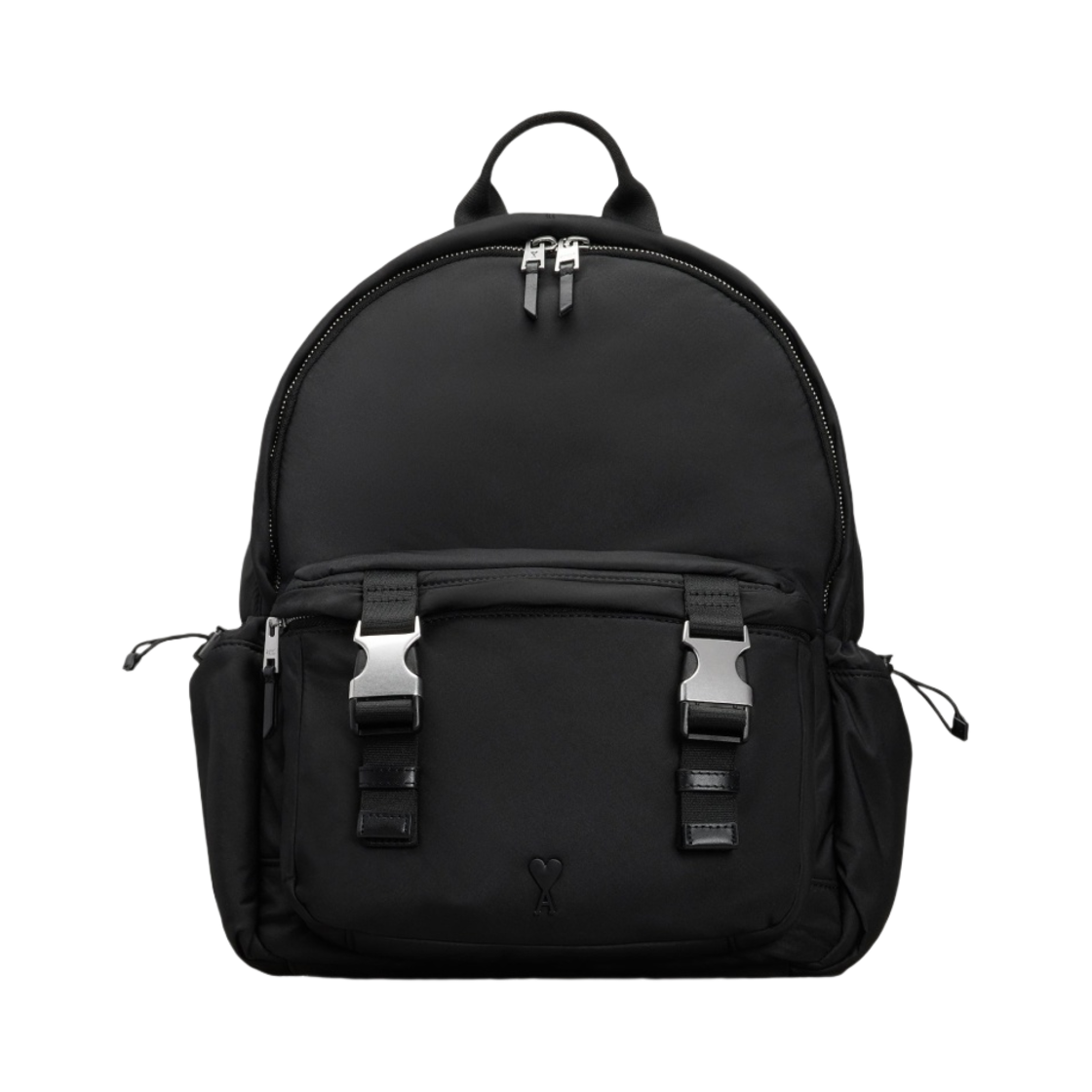 아미 스몰 하트 로고 백팩 블랙(AMI de Coeur Backpack Black)