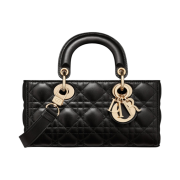 Dior Small Lady D-Joy Bag Cannage Lambskin Black