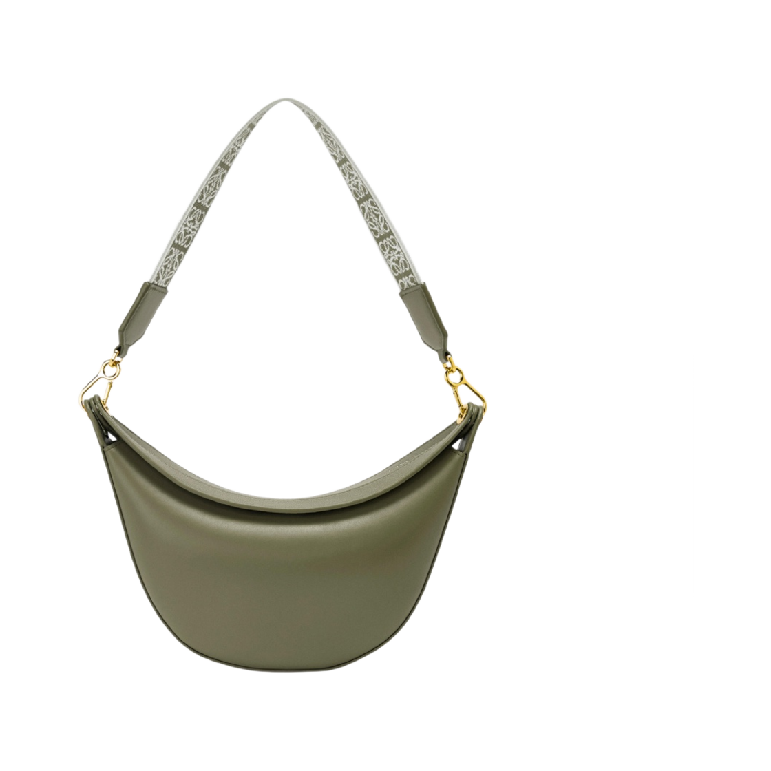 로에베 스몰 루나백 사틴 카프스킨 앤 자카드 아보카도 그린(Loewe Small Luna Bag in Satin Calfskin and Jacquard Avocado Green) - 1