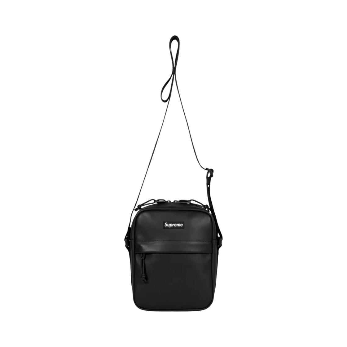 슈프림 레더 숄더백 블랙 - 23FW(Supreme Leather Shoulder Bag Black - 23FW)