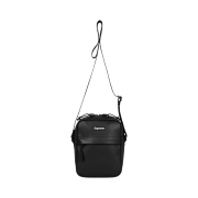 Supreme Leather Shoulder Bag Black - 23FW
