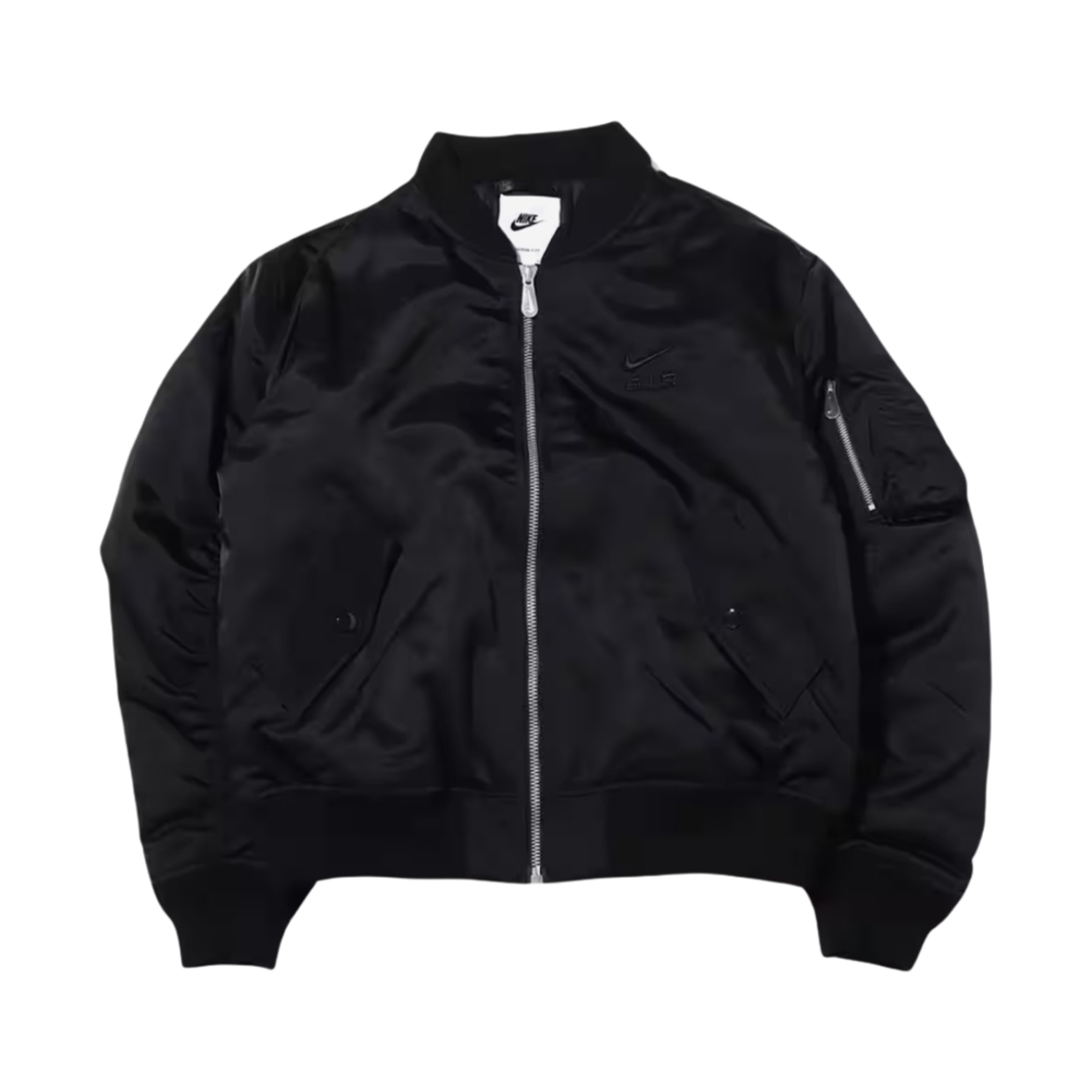 나이키 NSW 에어 봄버 자켓 블랙 - 아시아(Nike NSW Air Bomber Jacket Black - Asia)