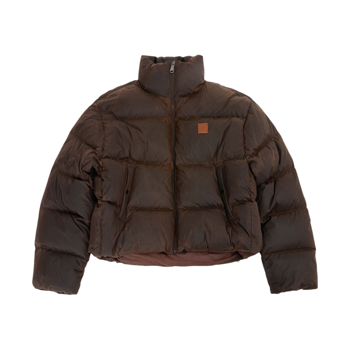 BLAFWDW08BR Ader Error Decal Logo Puffer Jacket Brown