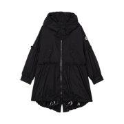 (Kids) Moncler Bebiane Parka Jacket Black - 22SS
