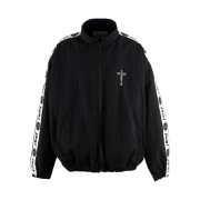 Saint Mxxxxxx Track Jacket Side Tape Black - 24SS