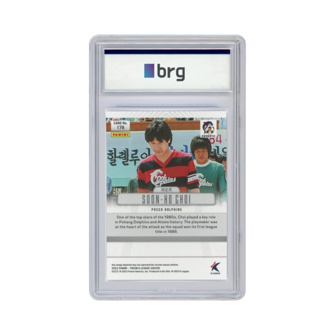 파니니 프리즘 K 리그 레전드 #176 포항제철 돌고래 최순호 베이스 축구 카드 2023(Panini Prizm K League Legend #176 POSCO Dolphins Choi Soon Ho Base Soccer Card 2023) - 2