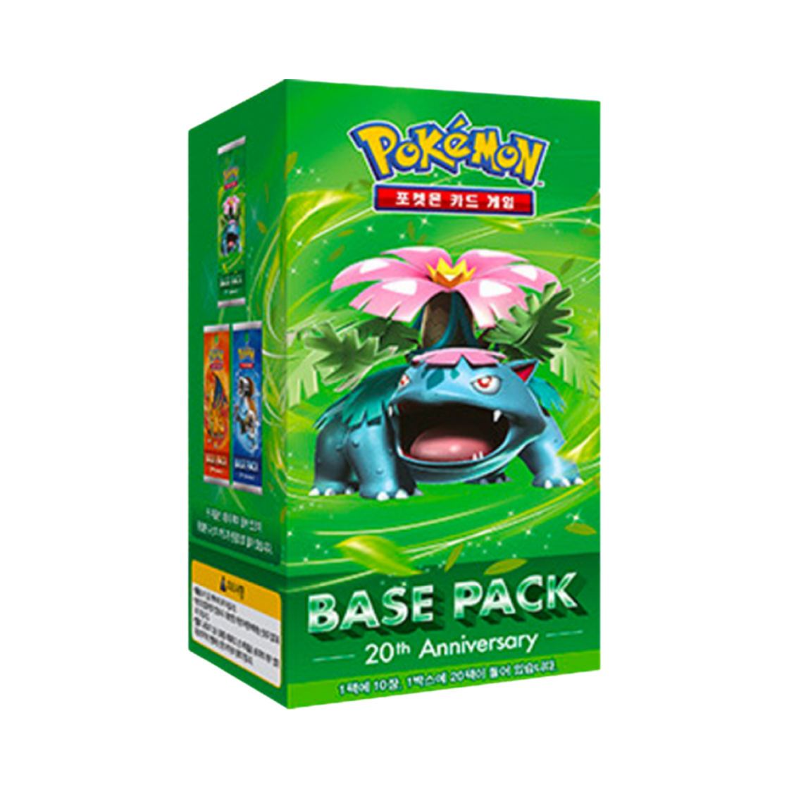 포켓몬 TCG 베이스 팩 20주년 메가 이상해꽃 박스 (20팩)(Pokemon TCG Base Pack 20th Anniversary Mega Venusaur Box (Pack of 20))