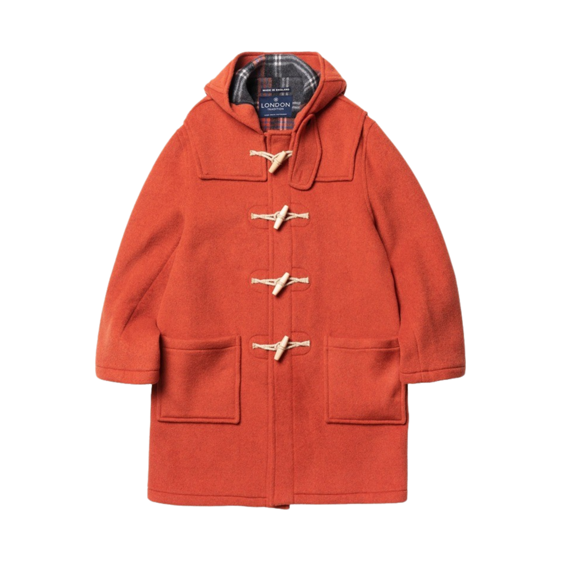 런던 트레디션 마틴 맨즈 더플 코트 오렌지 224(London Tradition Martin Mens Duffle Coat Orange 224)