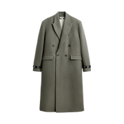 Zara x Nanushka Wool Coat Green