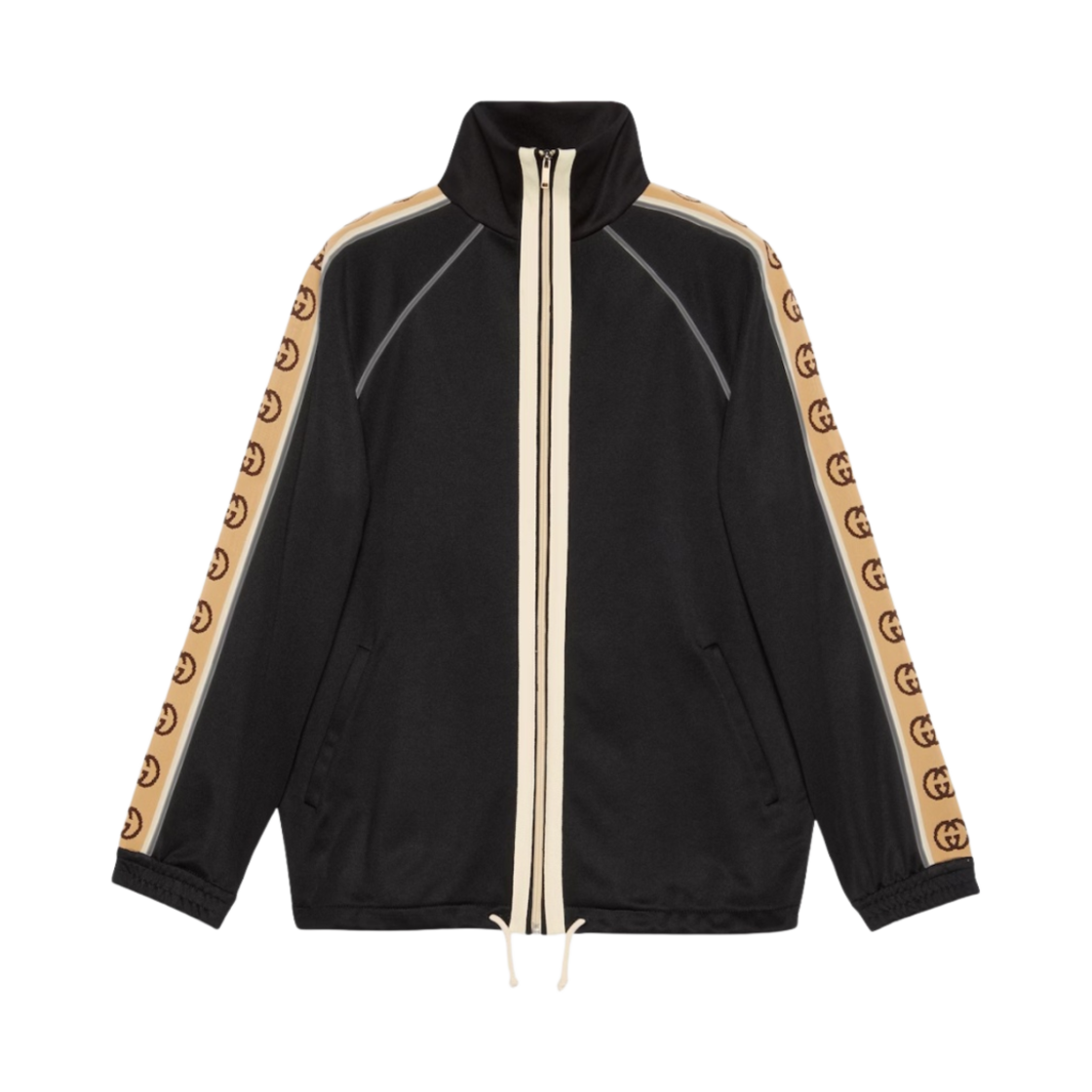 구찌 오버사이즈 테크니컬 저지 자켓 블랙(Gucci Oversize Technical Jersey Jacket Black) - 1