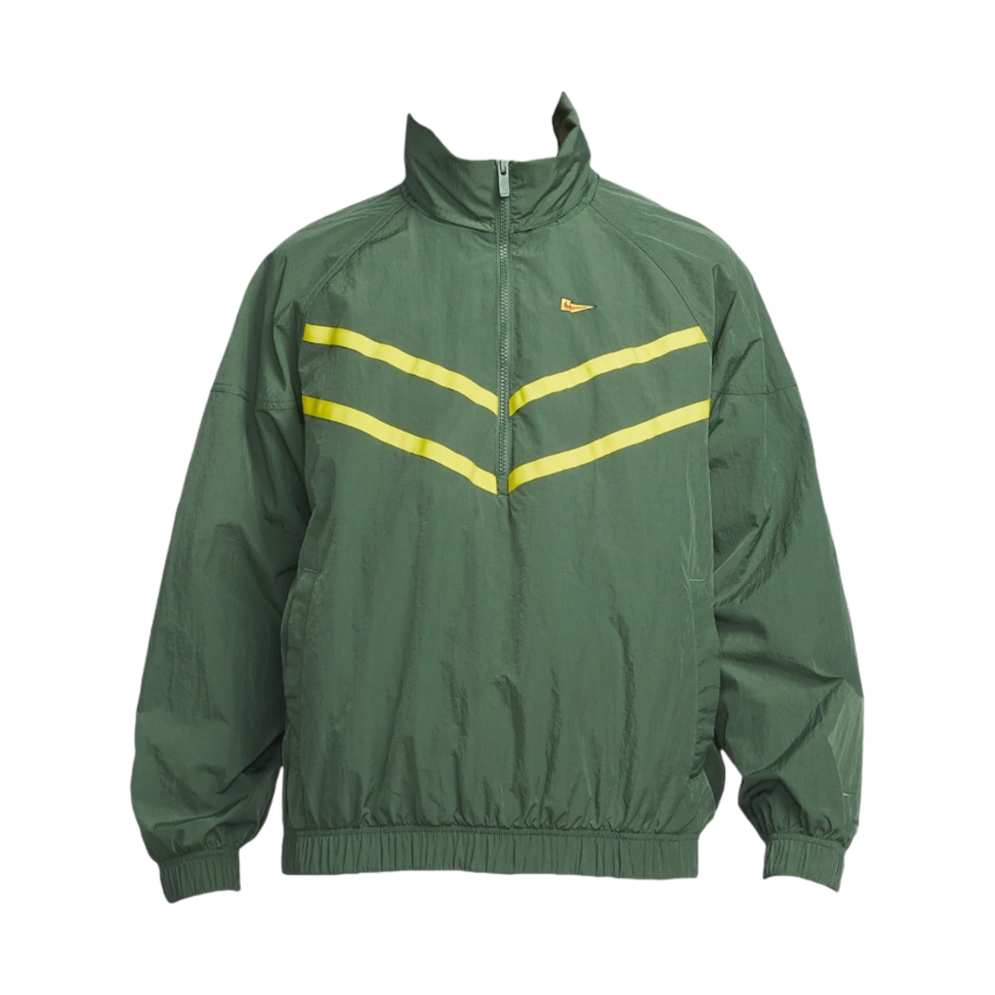 나이키 NSW 윈드러너 하프 집 라인드 후드 자켓 노블 그린 - 아시아(Nike NSW Windrunner Half Zip Lined Hooded Jacket Noble Green - Asia)