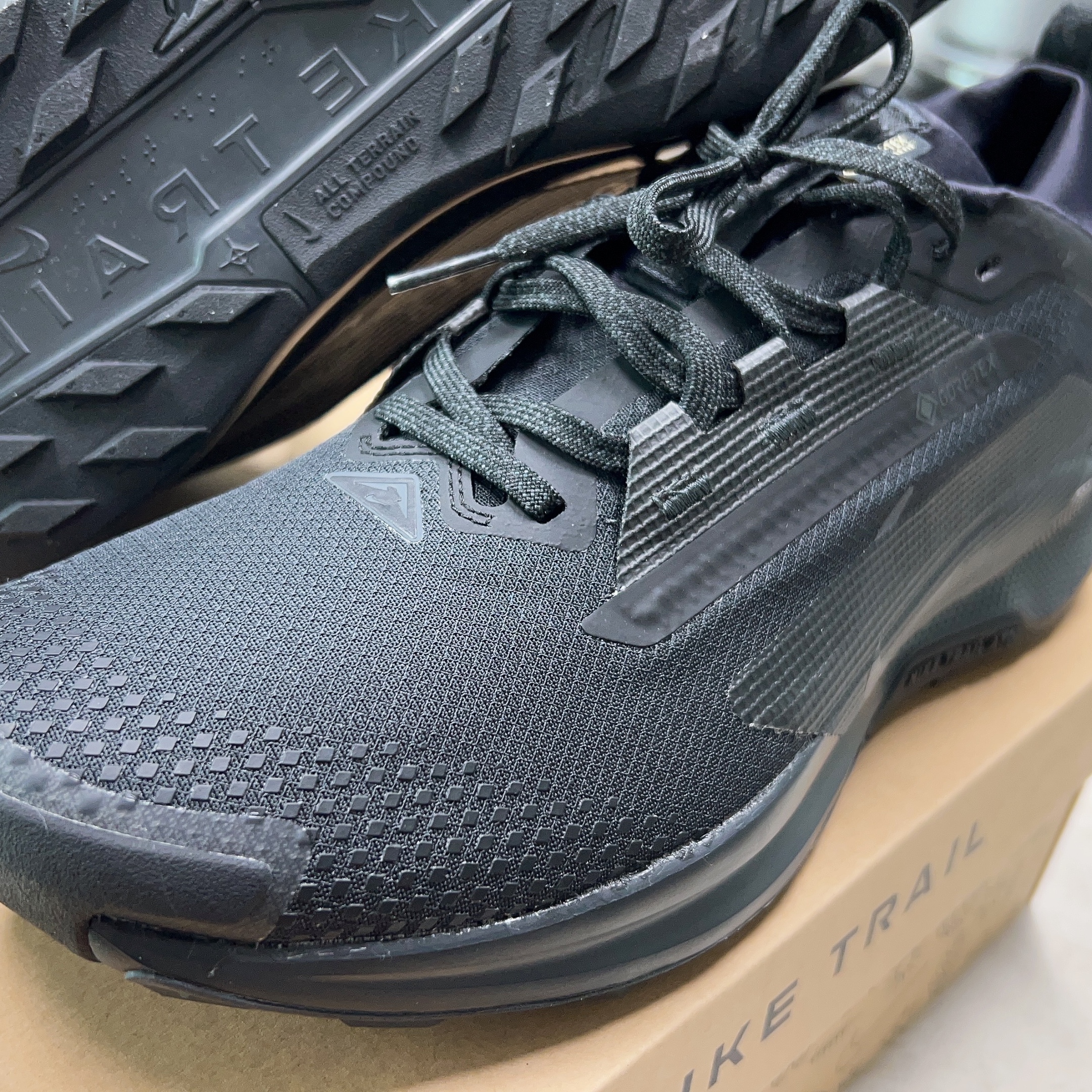 Nike Pegasus Trail 5 Gore-Tex Black 착용 스타일 - 1