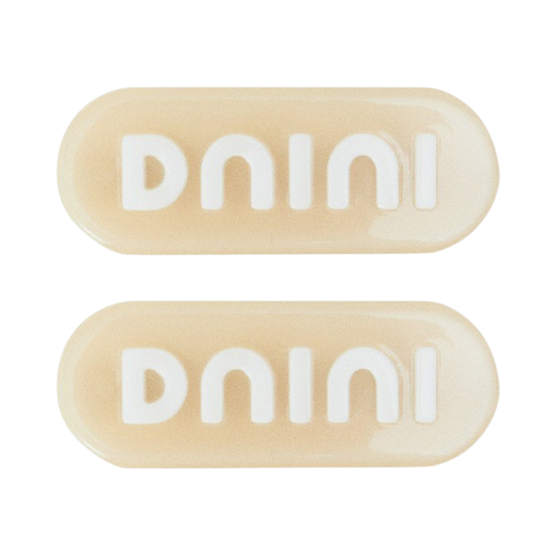 DNINI-002 DNINI Logo Barrettes Skin