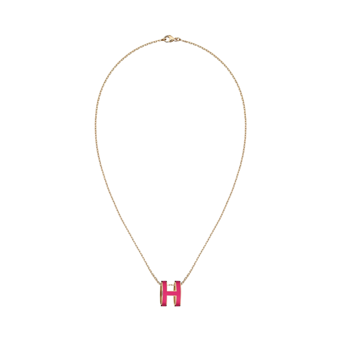 (W) 에르메스 팝아슈 펜던트 골드 하드웨어 & 로즈 익스트림((W) Hermes Pop H Pendant Gold & Rose Extreme) - 1