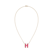 (W) Hermes Pop H Pendant Gold & Rose Extreme