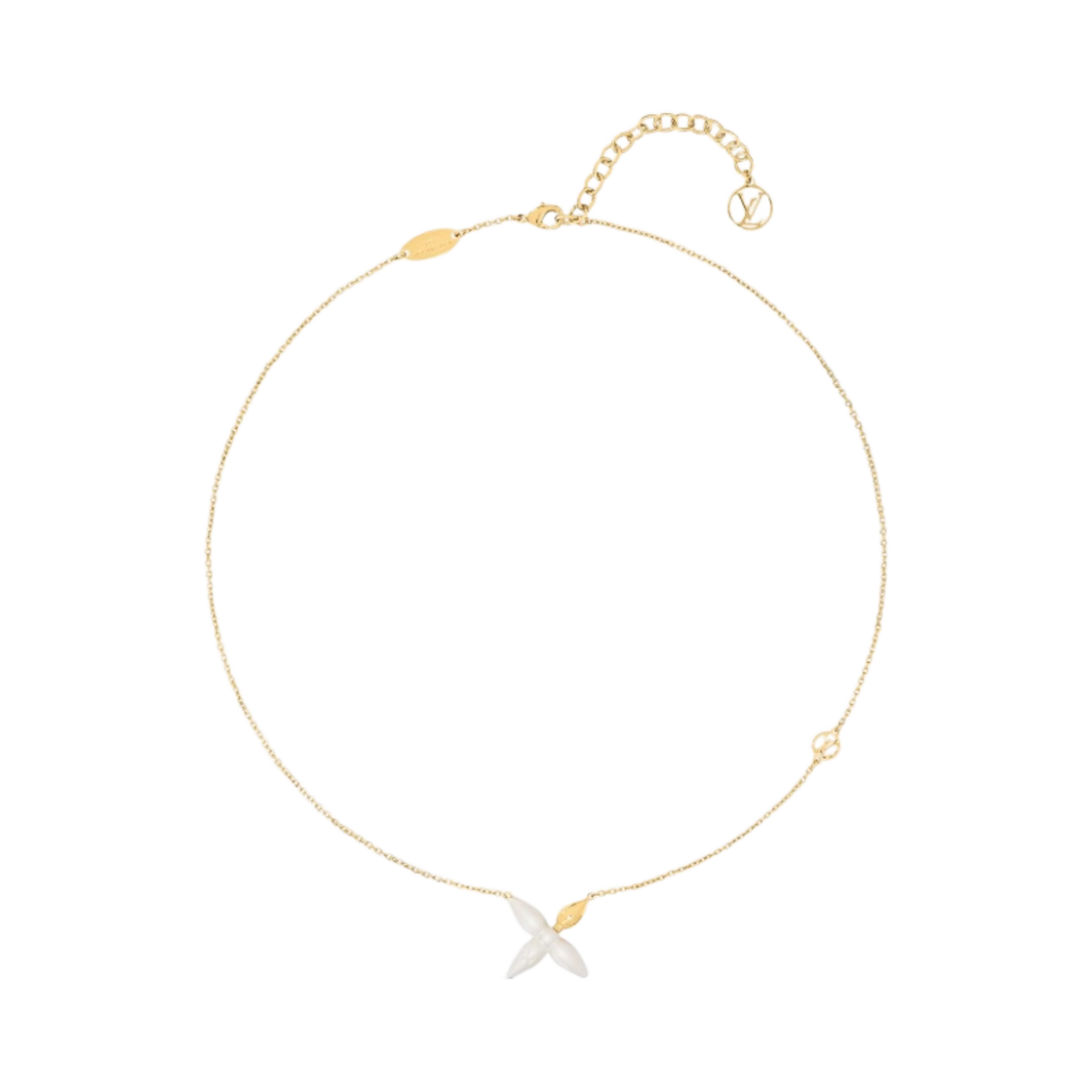 (W) 루이비통 루이제트 네클리스 펄리 화이트((W) Louis Vuitton Louisette Necklace Pearly White) - 1