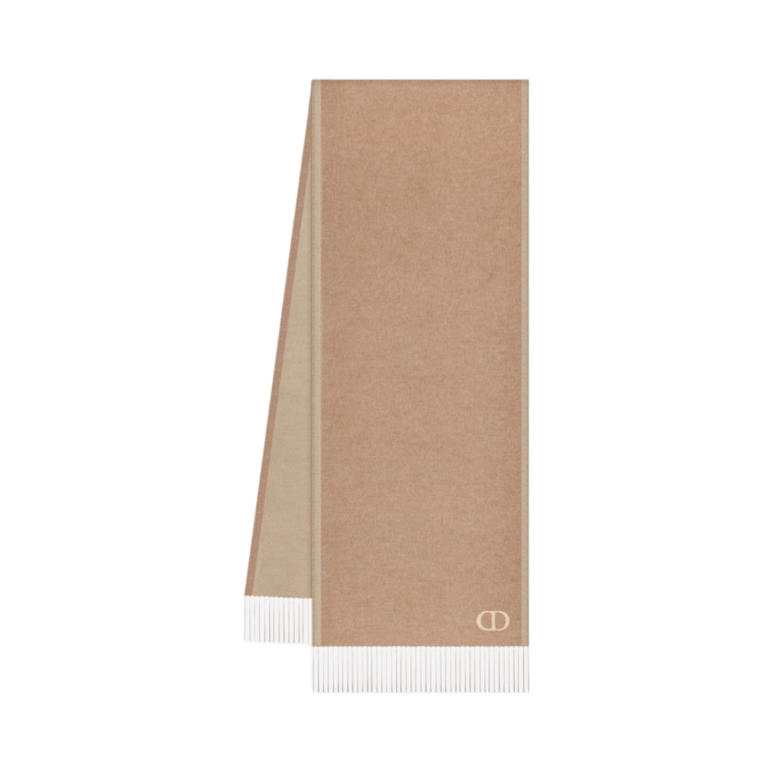 디올 더블사이디드 CD 아이콘 머플러 브라운 베이지 실크(Dior Double-Sided CD Icon Muffler Brown Beige Silk) - 2
