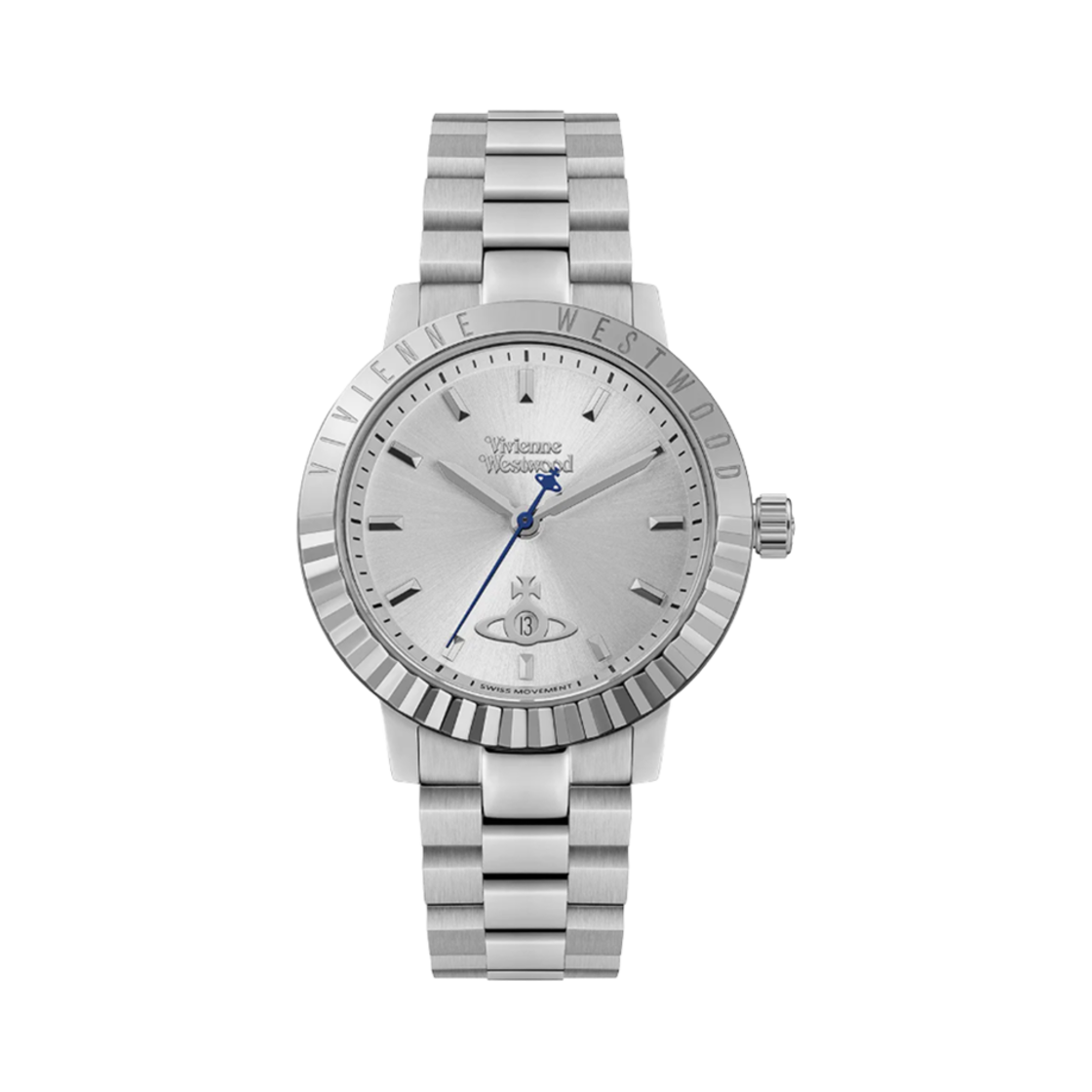 (W) 비비안 웨스트우드 둘위치 34mm 실버((W) Vivienne Westwood Dulwich 34mm Silver)