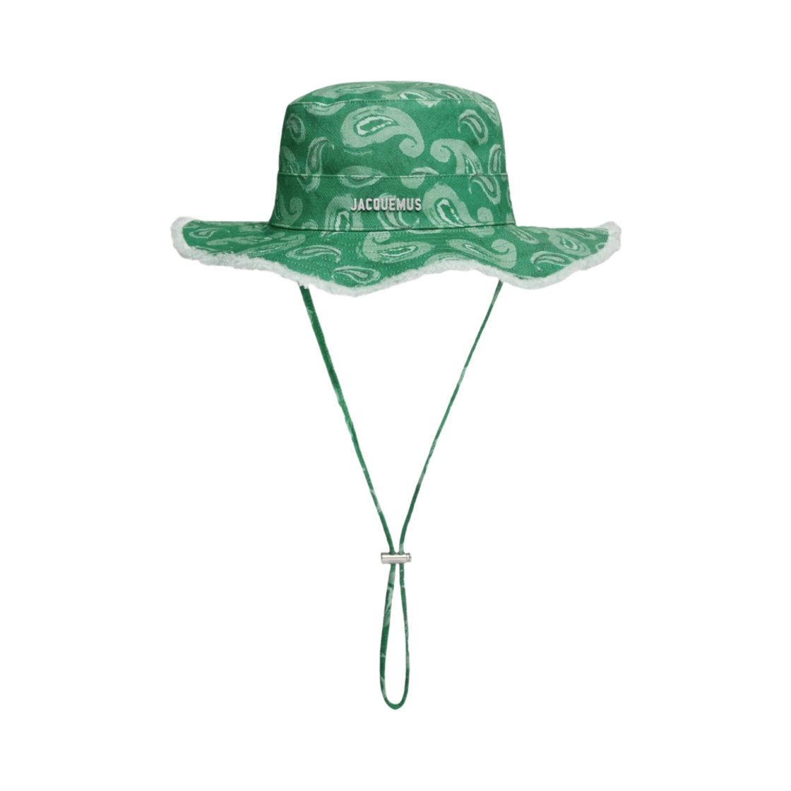 자크뮈스 르 밥 아티초크 버킷햇 프린트 팝 그린 페이즐리(Jacquemus Le Bob Artichaut Bucket Hat Print Pop Green Paisley)