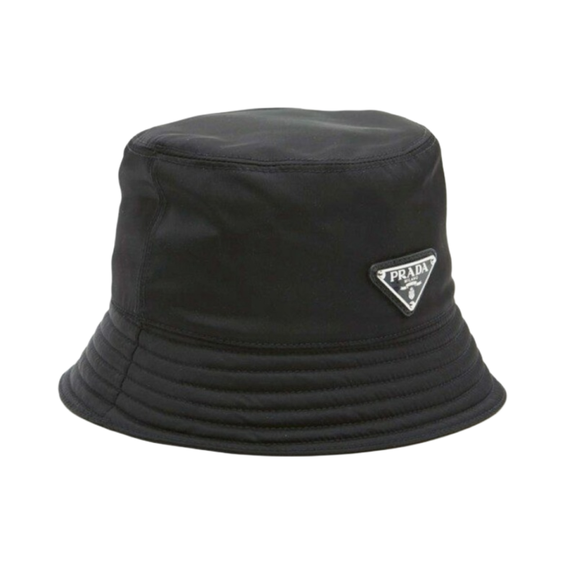 1HC137-2DMI-F0002 (W) Prada Re-Nylon Bucket Hat Black