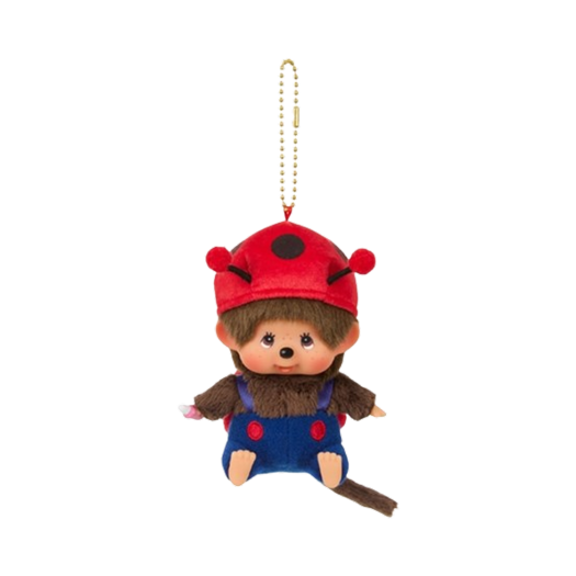 Monchhichi Bighead SS Ladybug Key Chain Multi